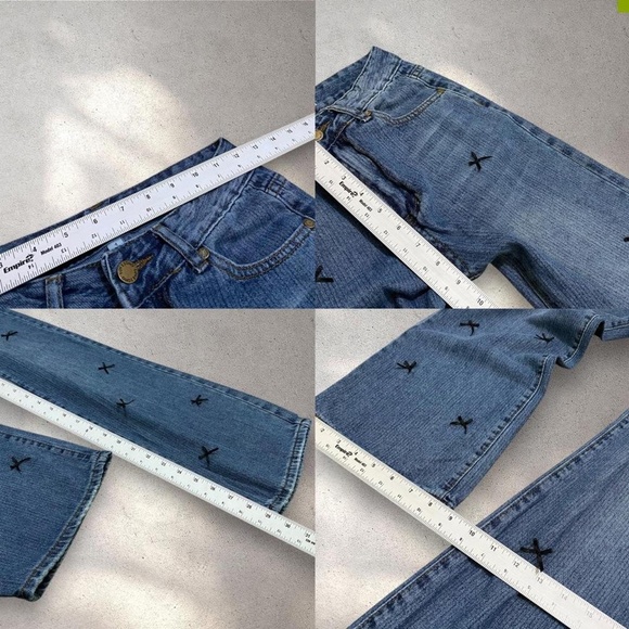 Love Soho High Rise Wide Leg Jeans w/ Black Bow Details - Picture 7 of 7